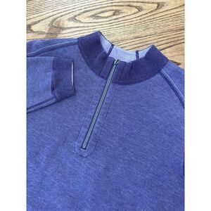 Tommy Bahama Men's XL Purple Flip Coast Half Zip‎ Pullover Sweater